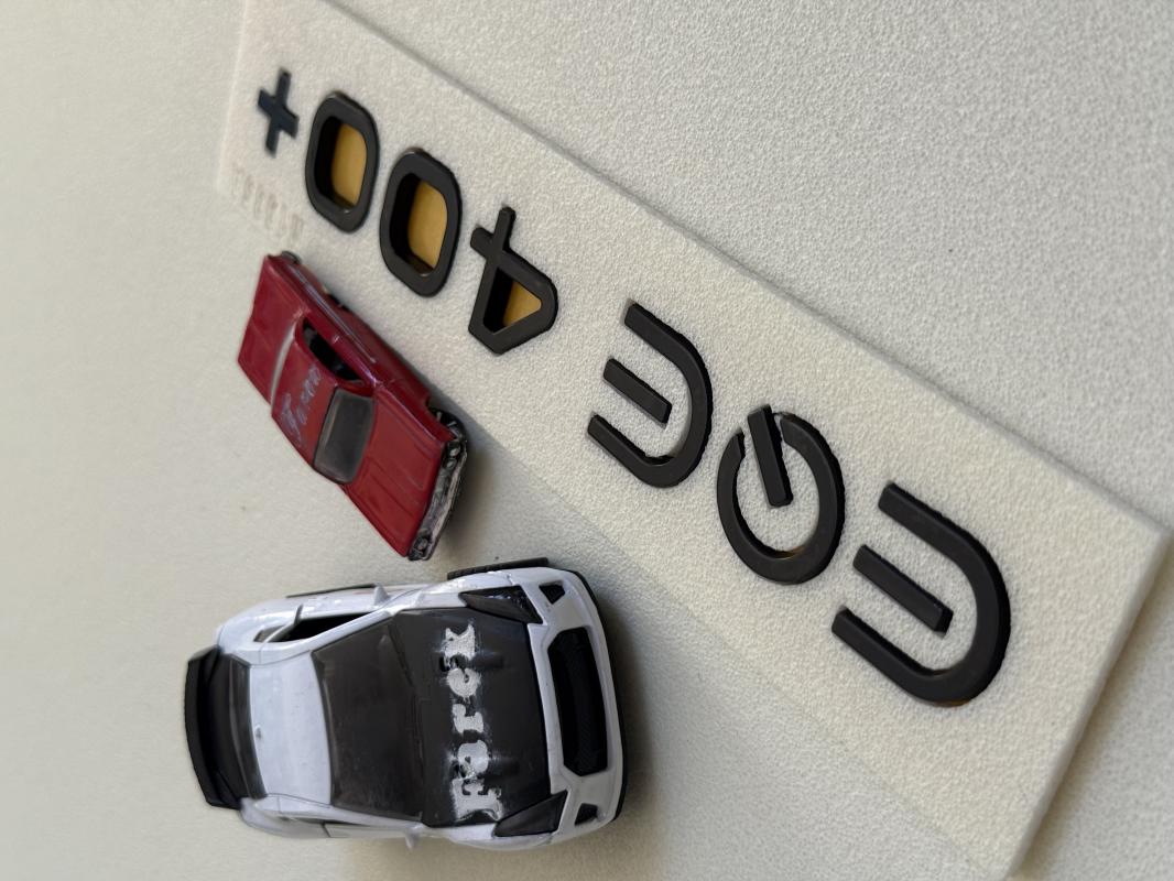 Benz EQE 400+ Piano Black Bagaj Yazısı 3M 3D ABS