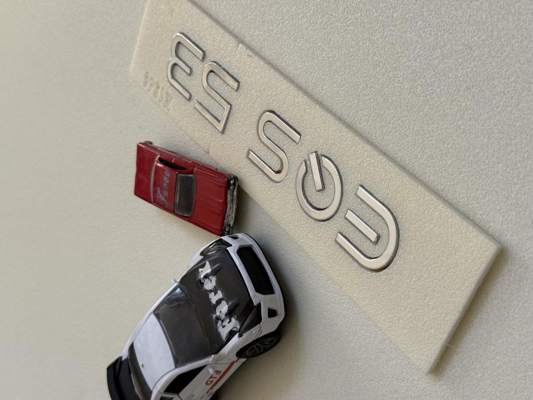 Benz EQS 53 Krom Bagaj Yazısı 3M 3D ABS