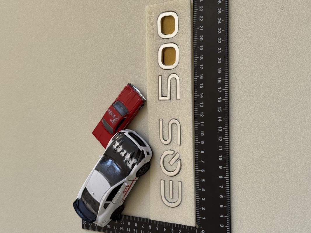 Benz EQS 500 Krom Bagaj Yazısı 3M 3D ABS