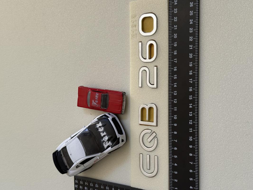 Benz EQB 260 Krom Bagaj Yazısı 3M 3D ABS