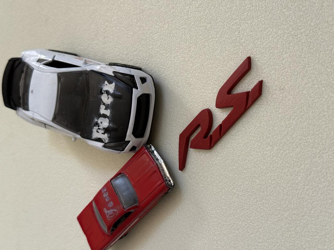 Renault RS Kırmızı Bagaj Arması 3M 3D ABS