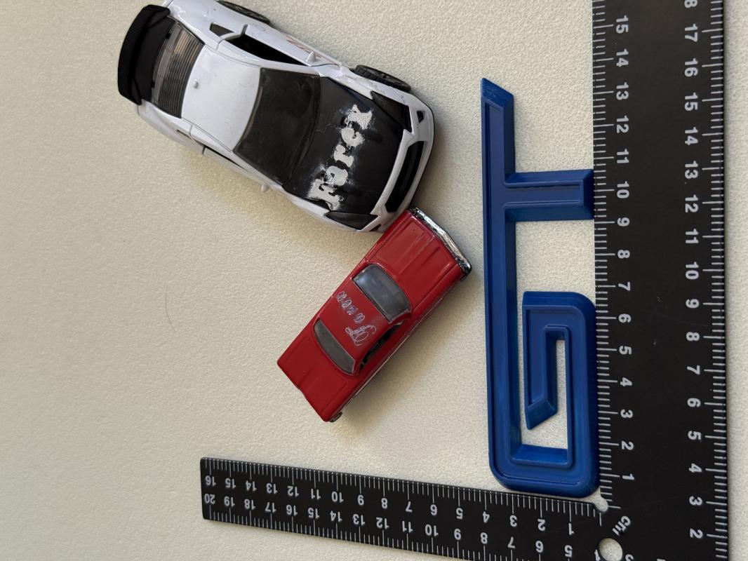 GT Mavi (Mustang Uyumlu) Çamurluk Yazısı 3M 3D ABS