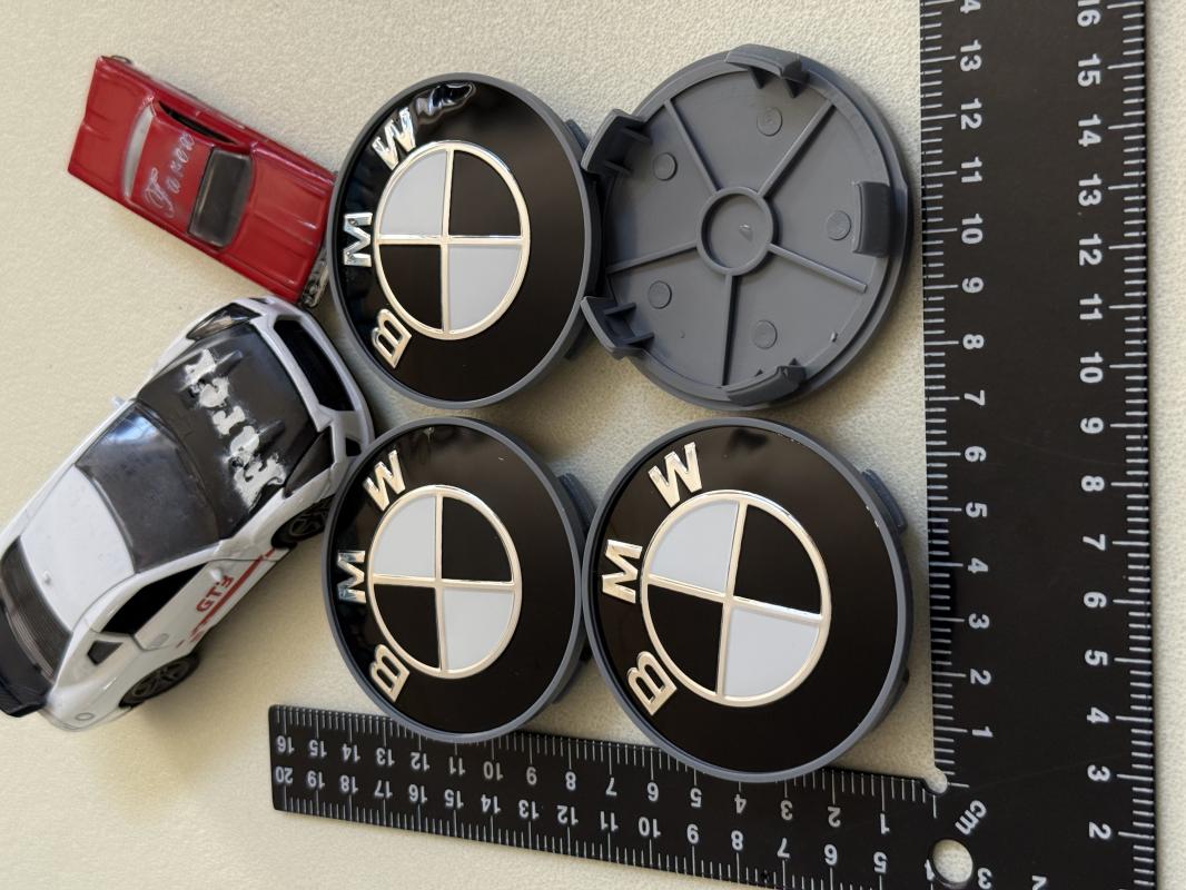 Bmw Piano Black Jant Kapak Arması Seti 4’lü 3M 3D ABS