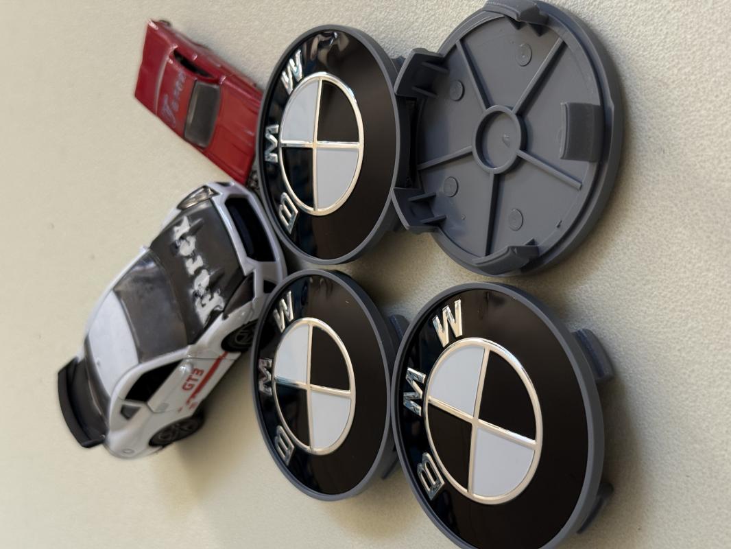 Bmw Piano Black Jant Kapak Arması Seti 4’lü 3M 3D ABS