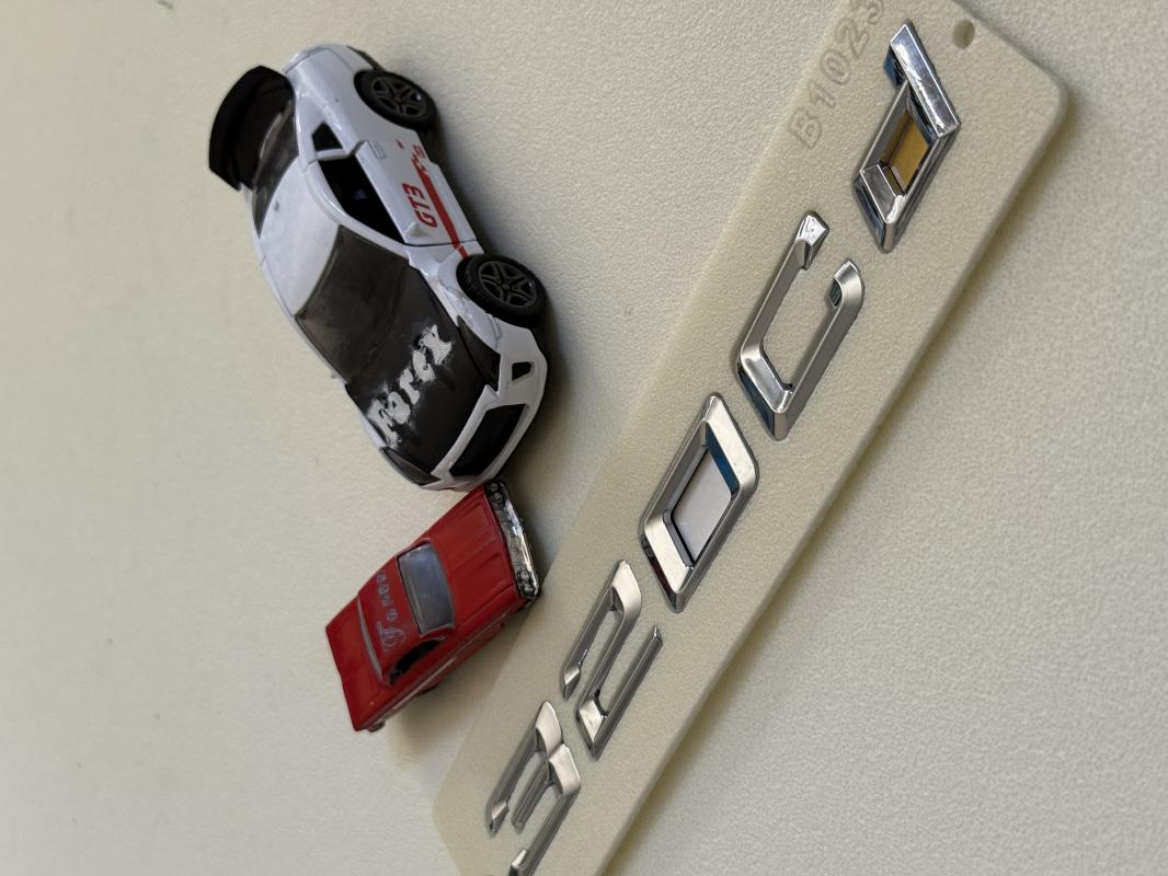 Bmw 320Cd Krom Bagaj Yazısı 3M 3D ABS