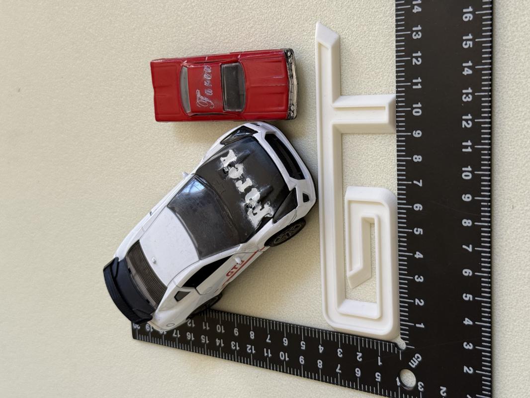 GT Beyaz (Mustang Uyumlu) Çamurluk Yazısı 3M 3D ABS
