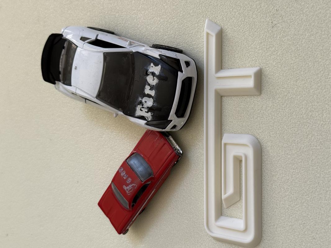 GT Beyaz (Mustang Uyumlu) Çamurluk Yazısı 3M 3D ABS