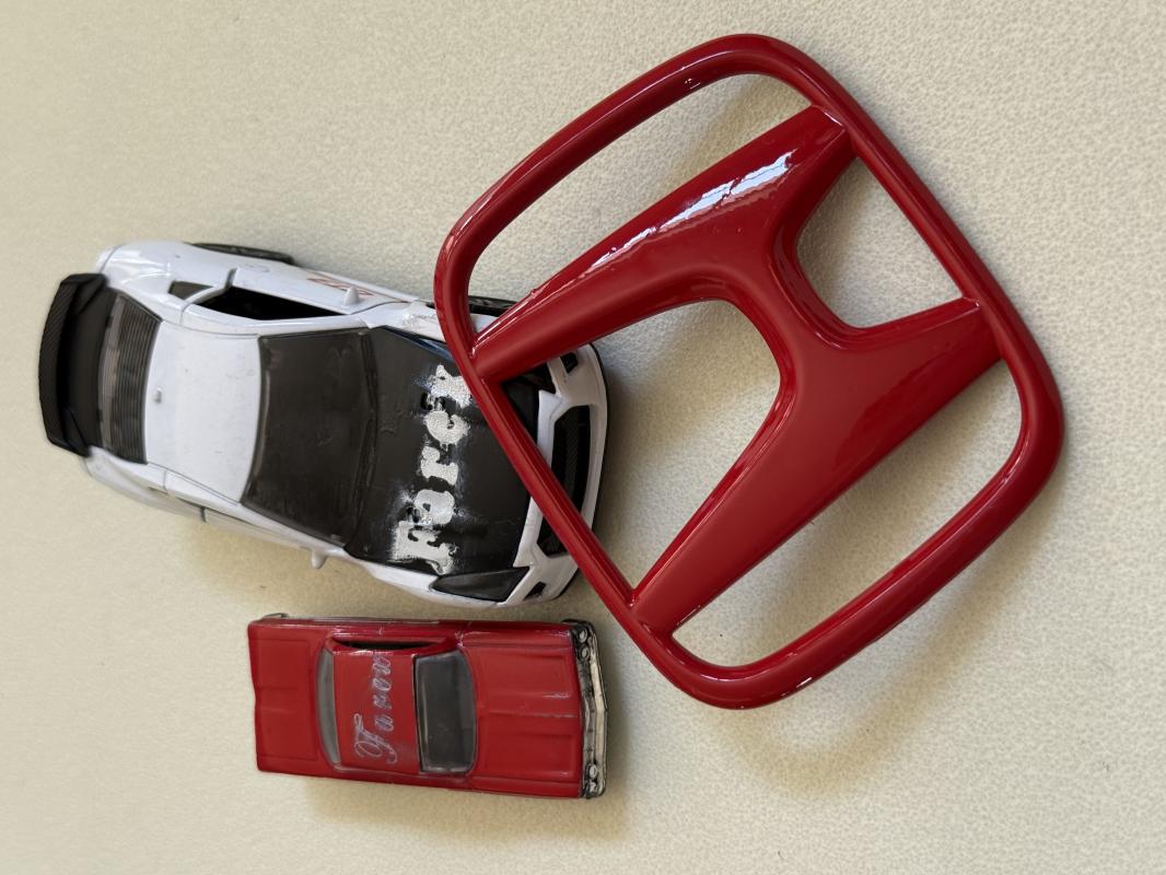 Honda Kırmızı Panjur Arması 3M 3D ABS