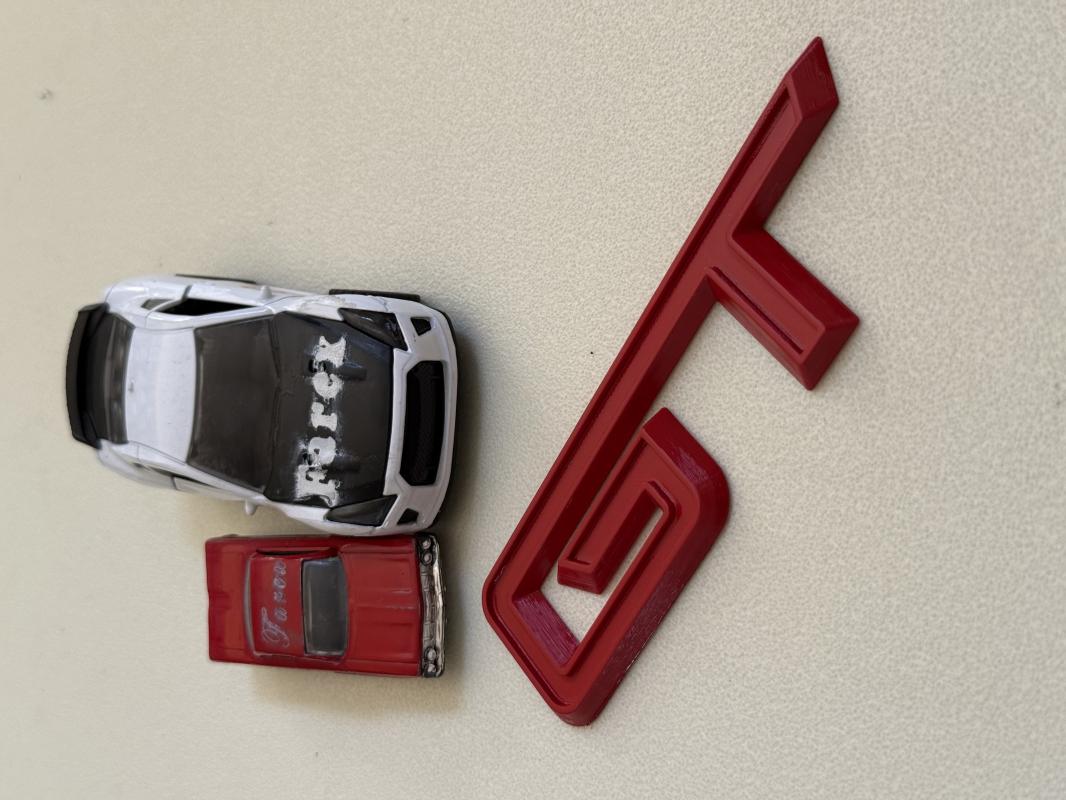 GT Kırmızı (Mustang Uyumlu) Çamurluk Yazısı 3M 3D ABS