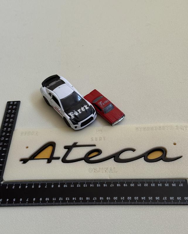 Seat Ateca İmza Model Piano Black Bagaj Yazısı 3M 3D ABS