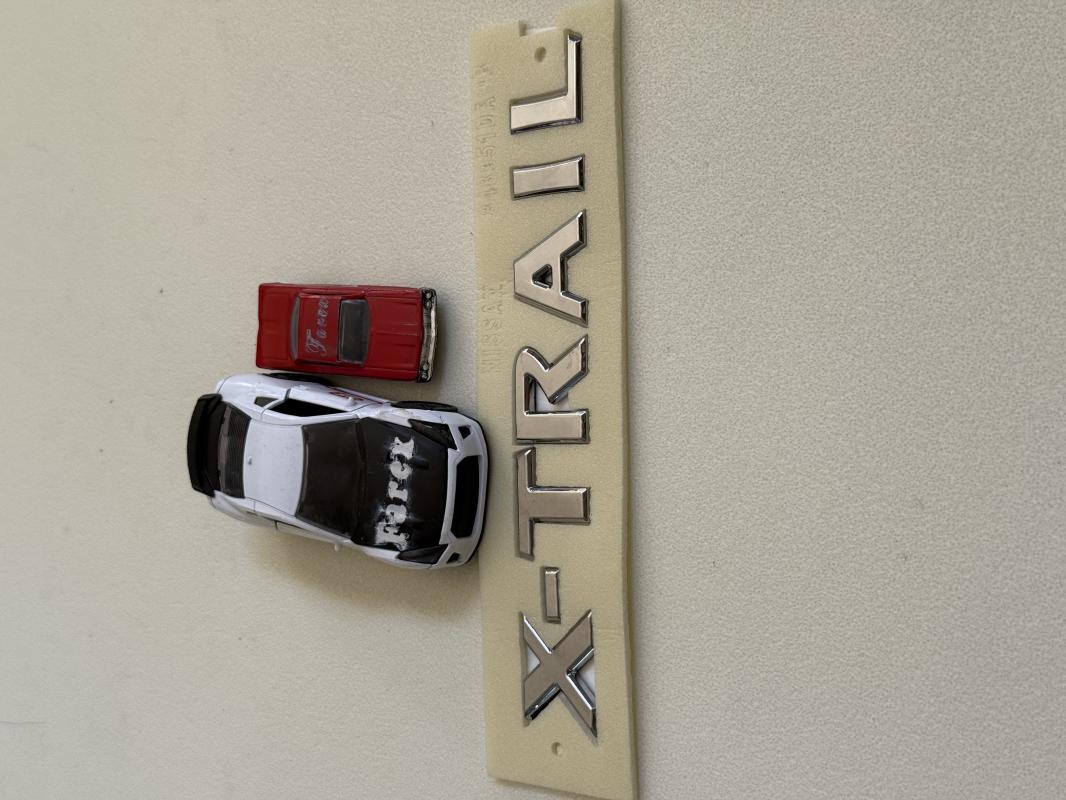 Nissan X-Trail Krom Bagaj Yazısı 3M 3D ABS