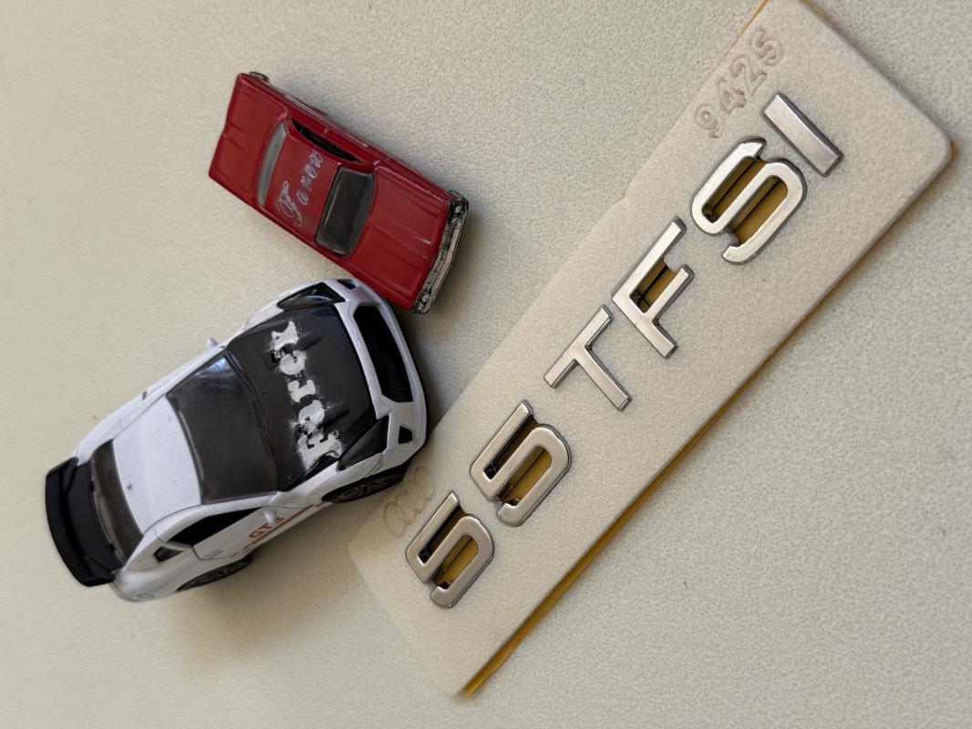Audi 55 TFSI Krom Bagaj Yazısı 3M 3D ABS