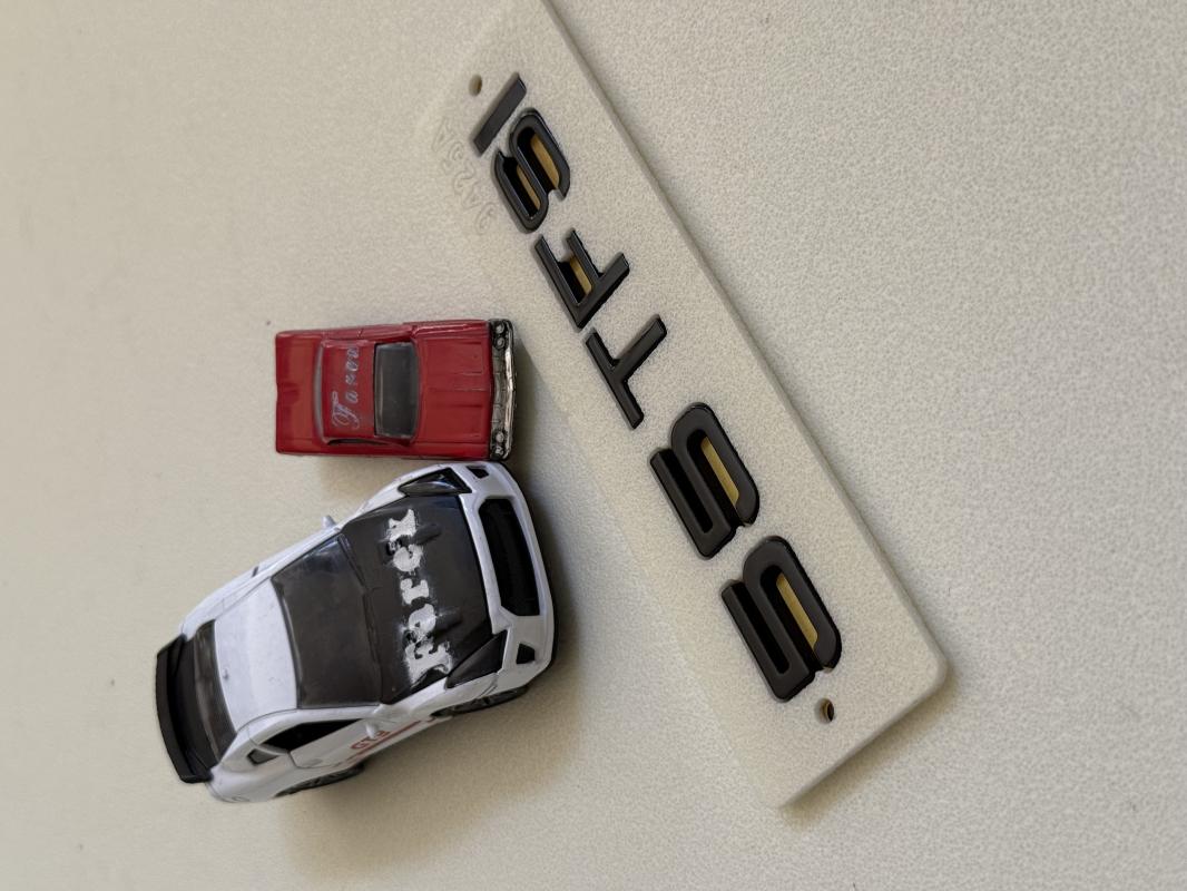 Audi 55 TFSI Piano Black Bagaj Yazısı 3M 3D ABS