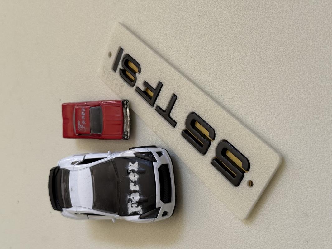 Audi 55 TFSI Piano Black Bagaj Yazısı 3M 3D ABS