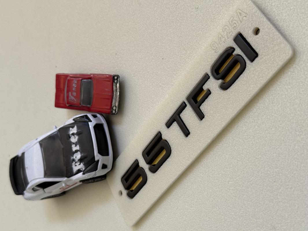 Audi 55 TFSI Piano Black Bagaj Yazısı 3M 3D ABS