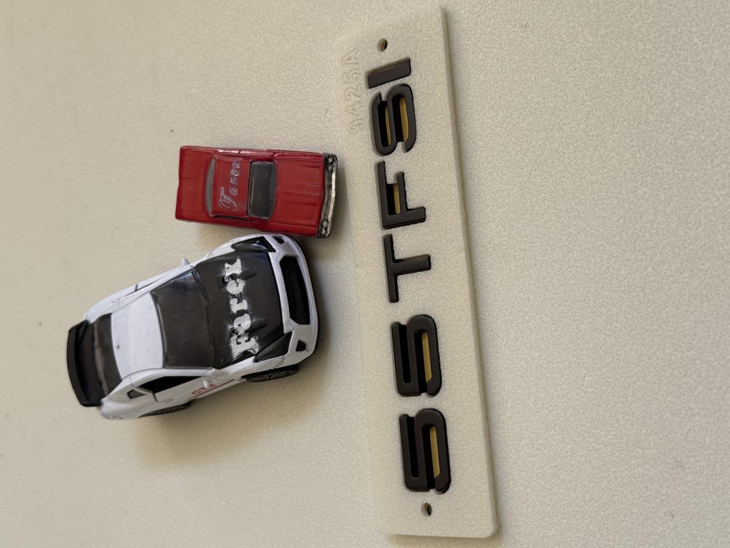 Audi 55 TFSI Piano Black Bagaj Yazısı 3M 3D ABS