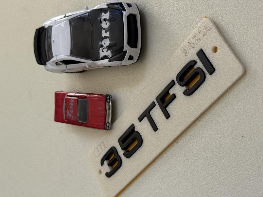 Audi 35 TFSI Piano Black Bagaj Yazısı 3M 3D ABS