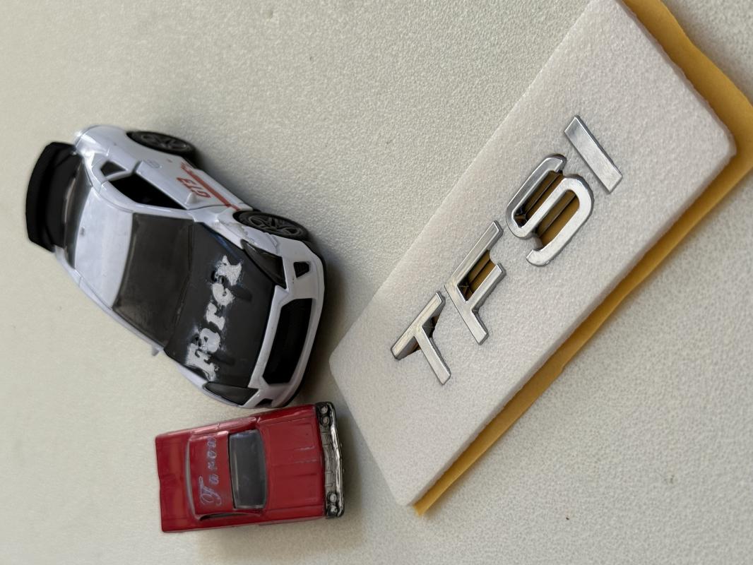 Audi TFSI Krom Bagaj Yazısı 3M 3D ABS