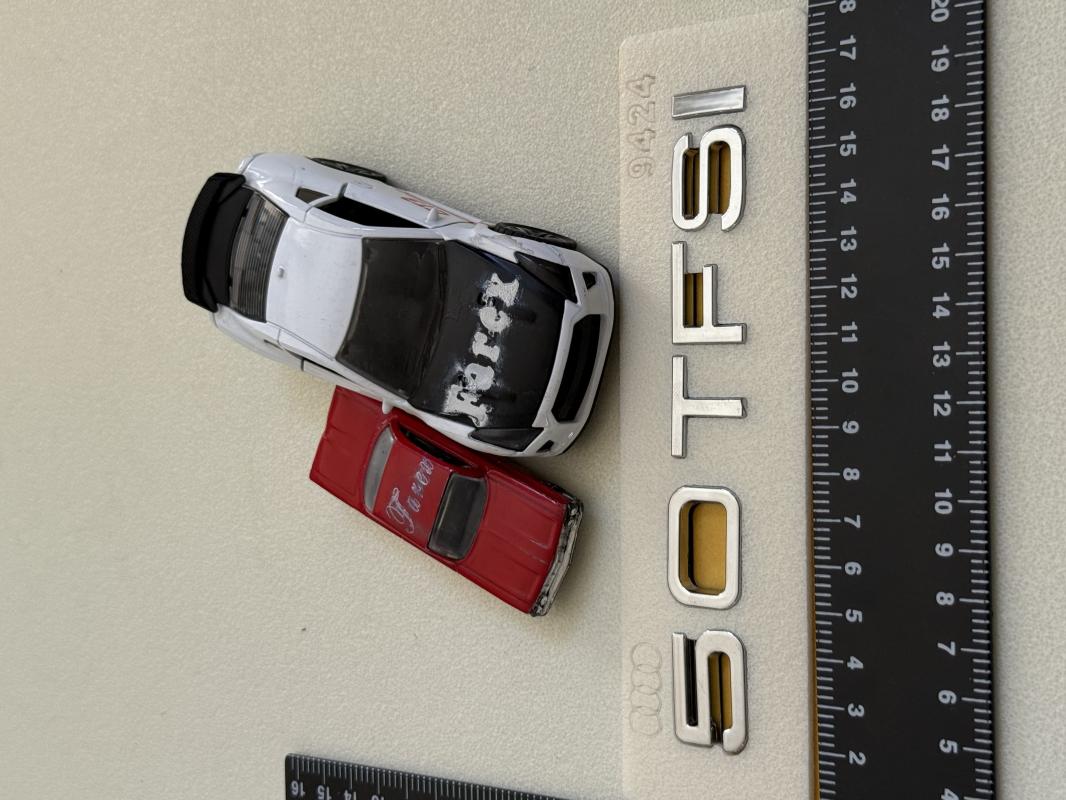 Audi 50 TFSI Krom Bagaj Yazısı 3M 3D ABS