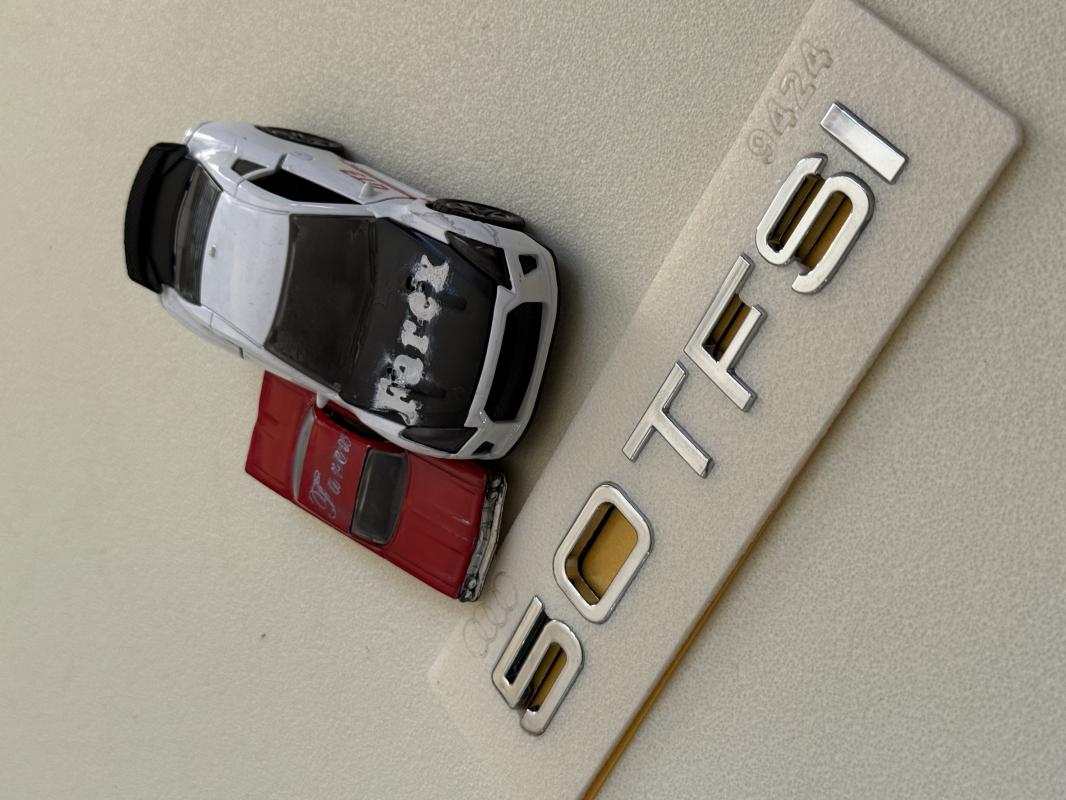 Audi 50 TFSI Krom Bagaj Yazısı 3M 3D ABS