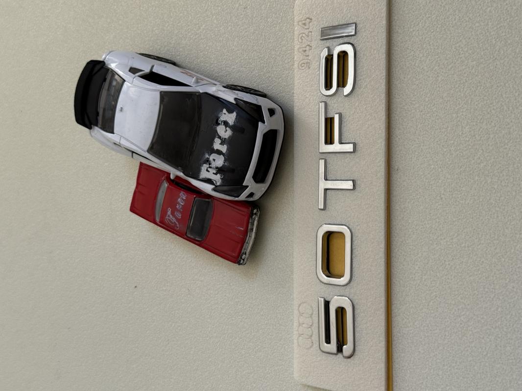 Audi 50 TFSI Krom Bagaj Yazısı 3M 3D ABS