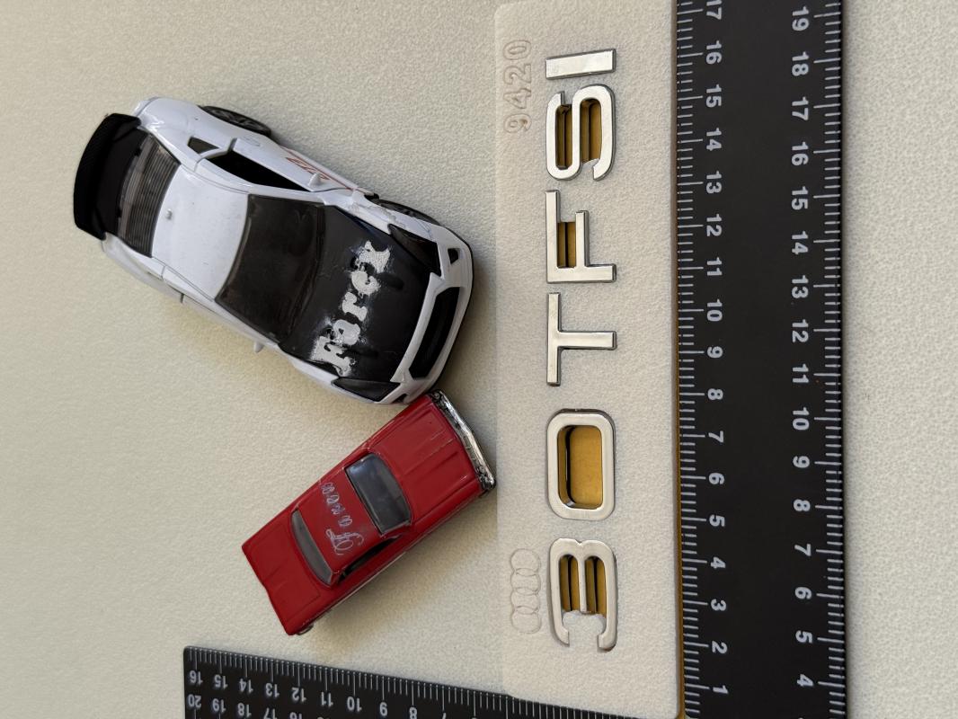 Audi 30 TFSI Krom Bagaj Yazısı 3M 3D ABS