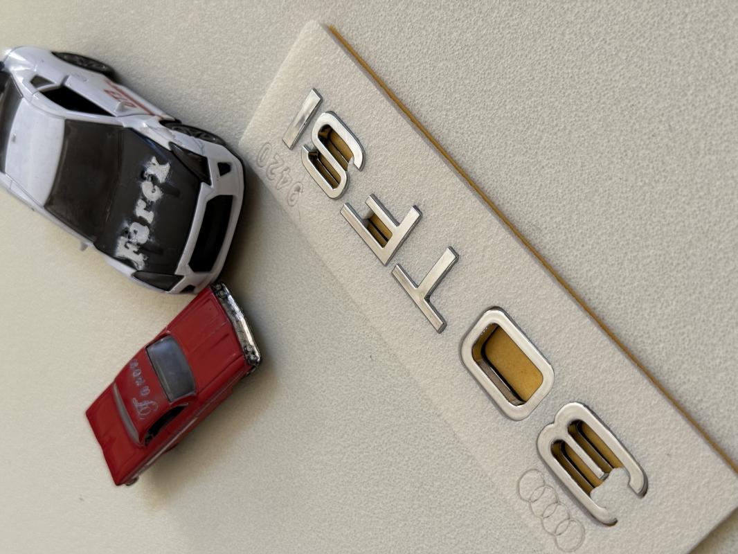 Audi 30 TFSI Krom Bagaj Yazısı 3M 3D ABS