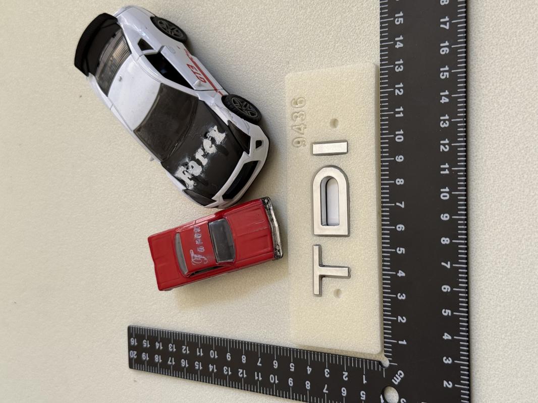 Audi TDI Krom Bagaj Yazısı 3M 3D ABS