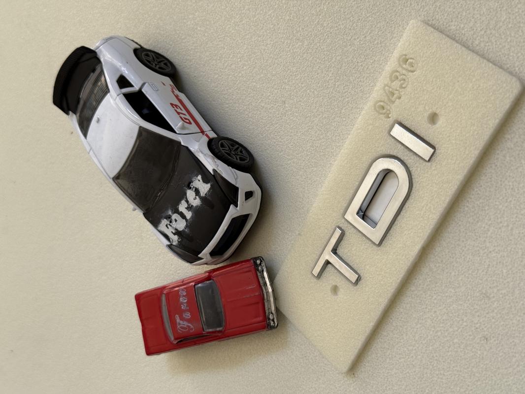 Audi TDI Krom Bagaj Yazısı 3M 3D ABS
