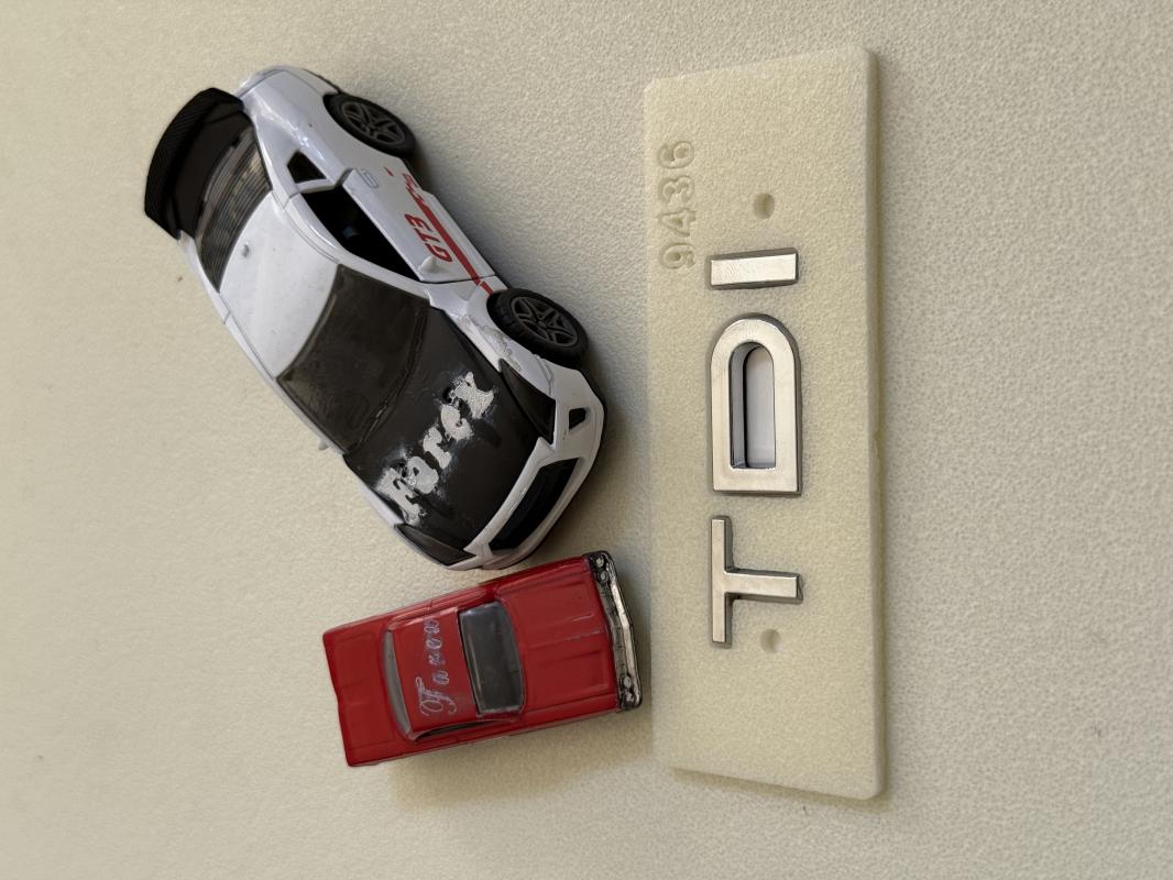 Audi TDI Krom Bagaj Yazısı 3M 3D ABS