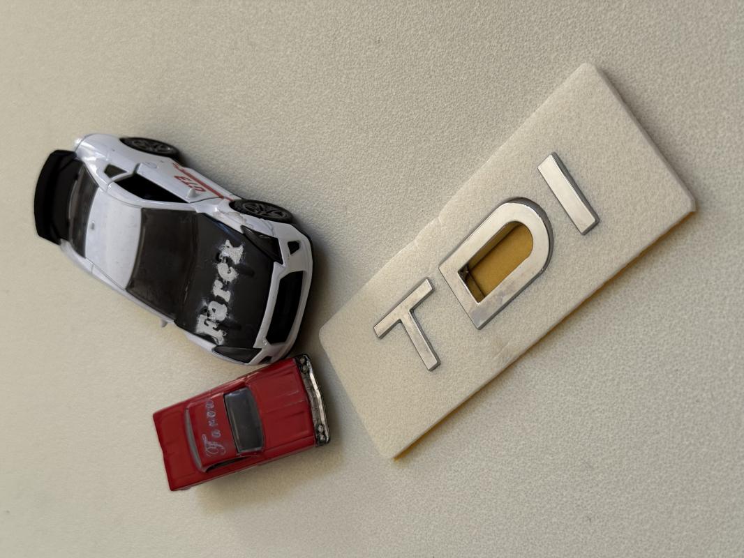 Audi TDI Krom Bagaj Yazısı 3M 3D ABS
