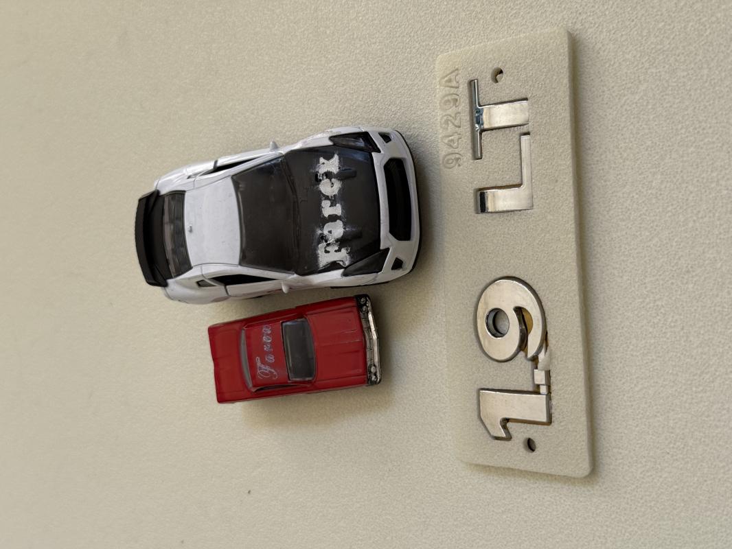 Volkswagen 1.9 LT Krom Bagaj Yazısı 3M 3D ABS