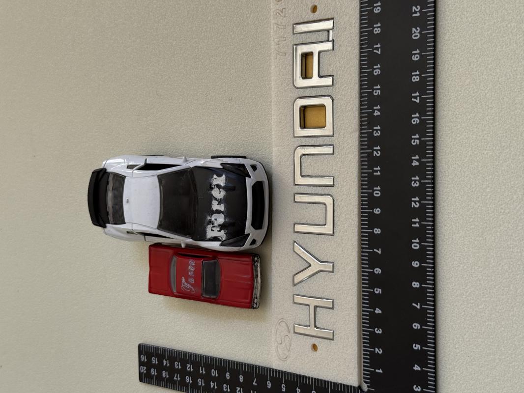 Hyundai Büyük Boy Krom Bagaj Yazısı 3M 3D ABS
