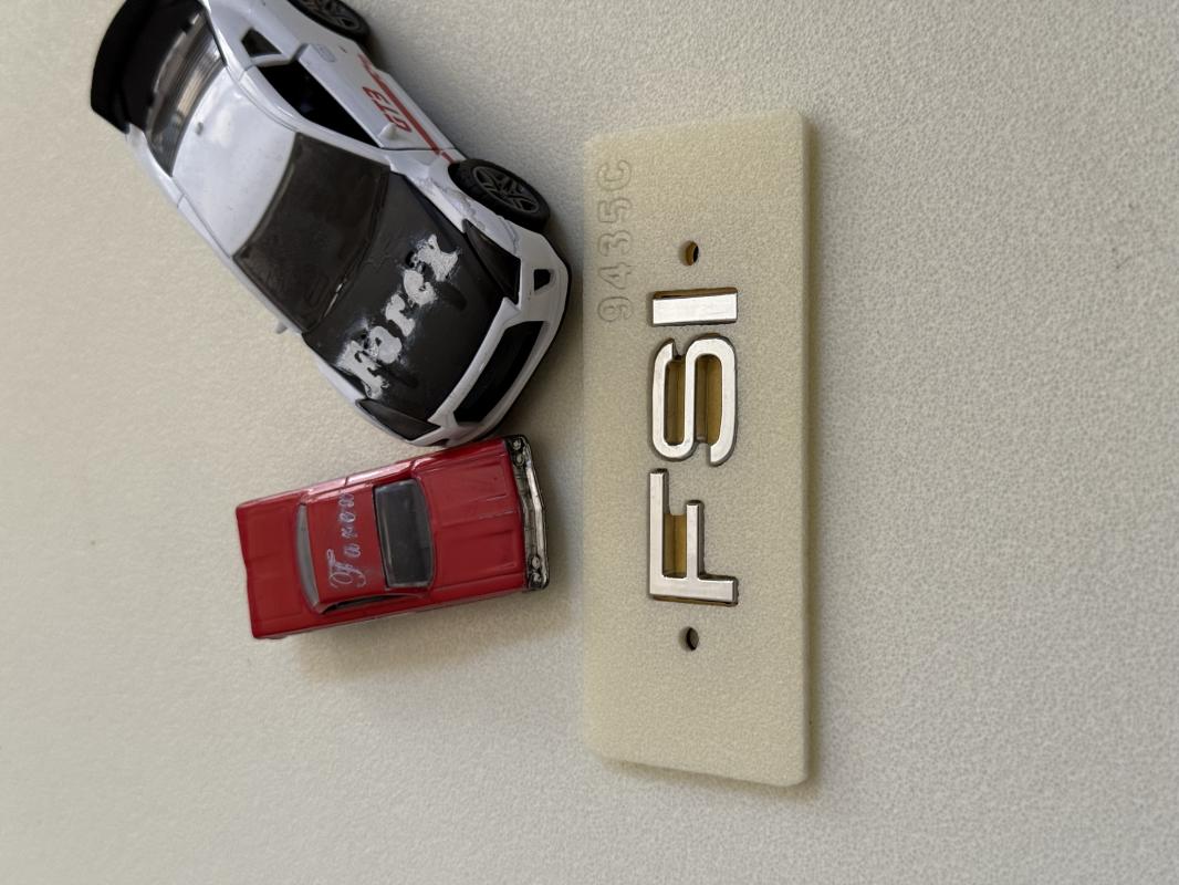 Audi FSI Krom Bagaj Yazısı 3M 3D ABS