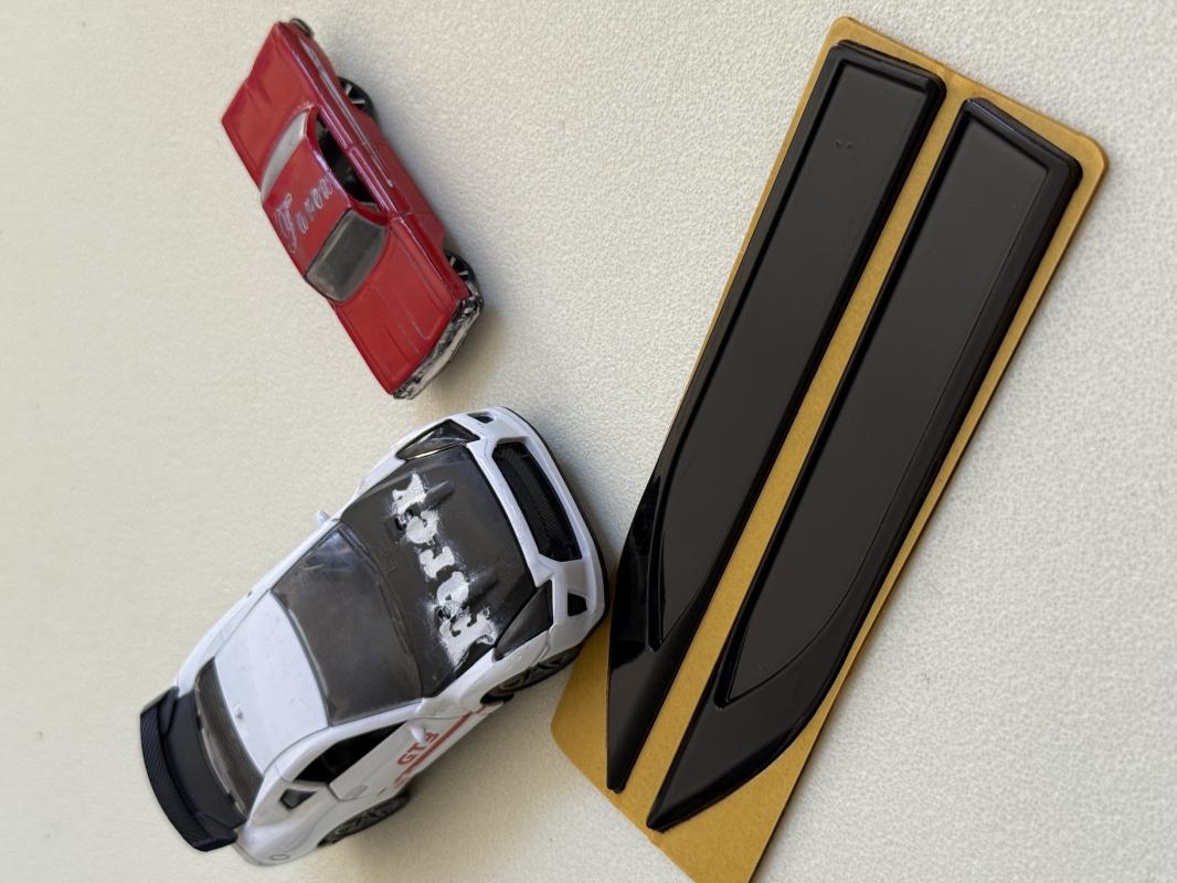 Piano Black Bıçak Çamurluk Arması Tüm Araçlara Uygun 3M 3D ABS