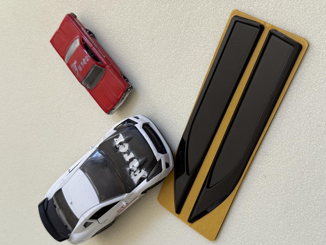 Piano Black Bıçak Çamurluk Arması Tüm Araçlara Uygun 3M 3D ABS
