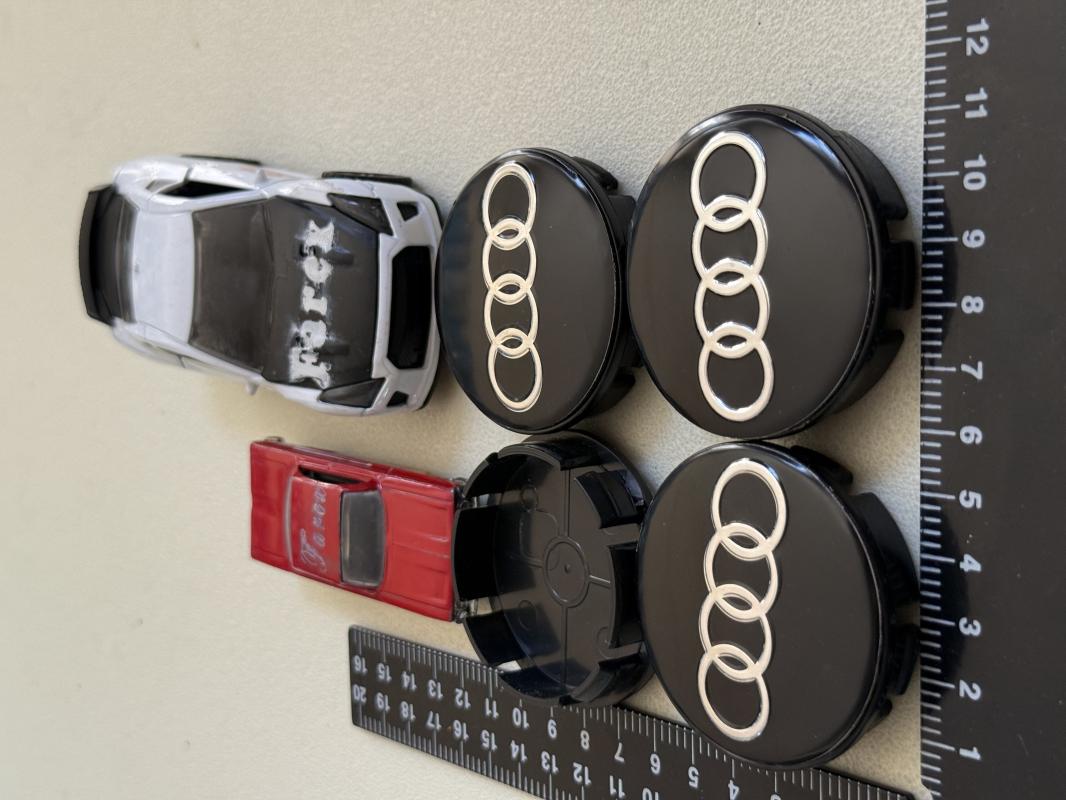 Audi Piano Black Jant Kapak Arması Seti 4’lü 3M 3D ABS