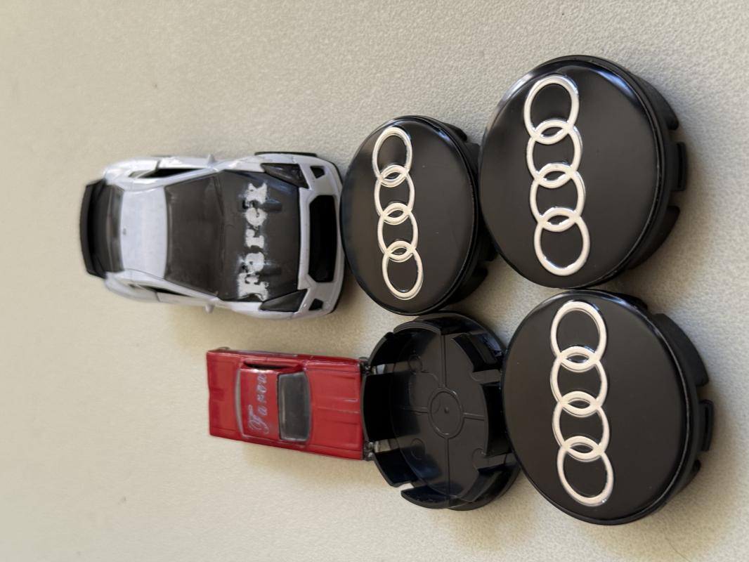 Audi Piano Black Jant Kapak Arması Seti 4’lü 3M 3D ABS
