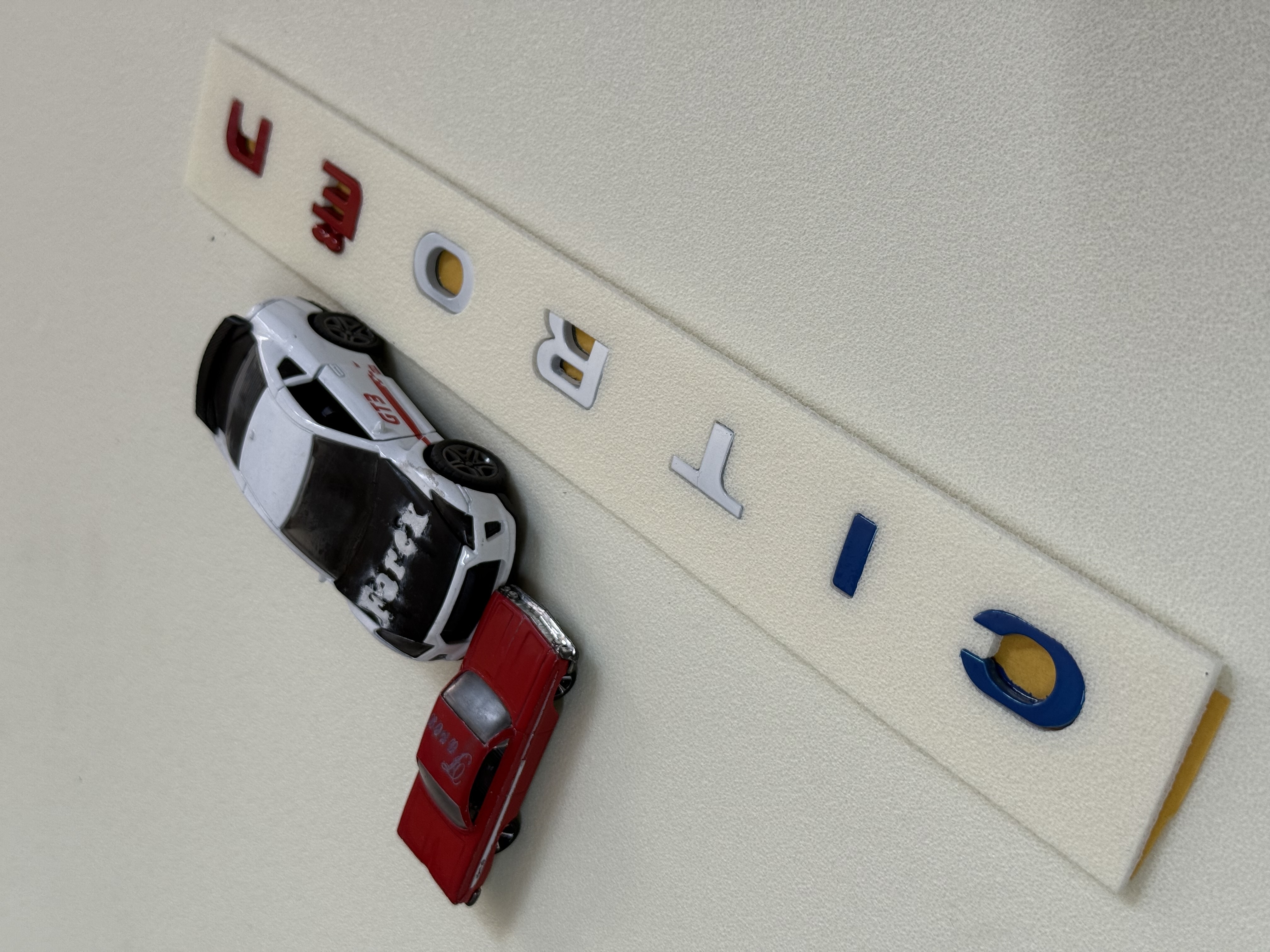 Citroen Boşluklu Özel Tasarım French Style Bagaj Yazısı Üç Renk 3M 3D ABS