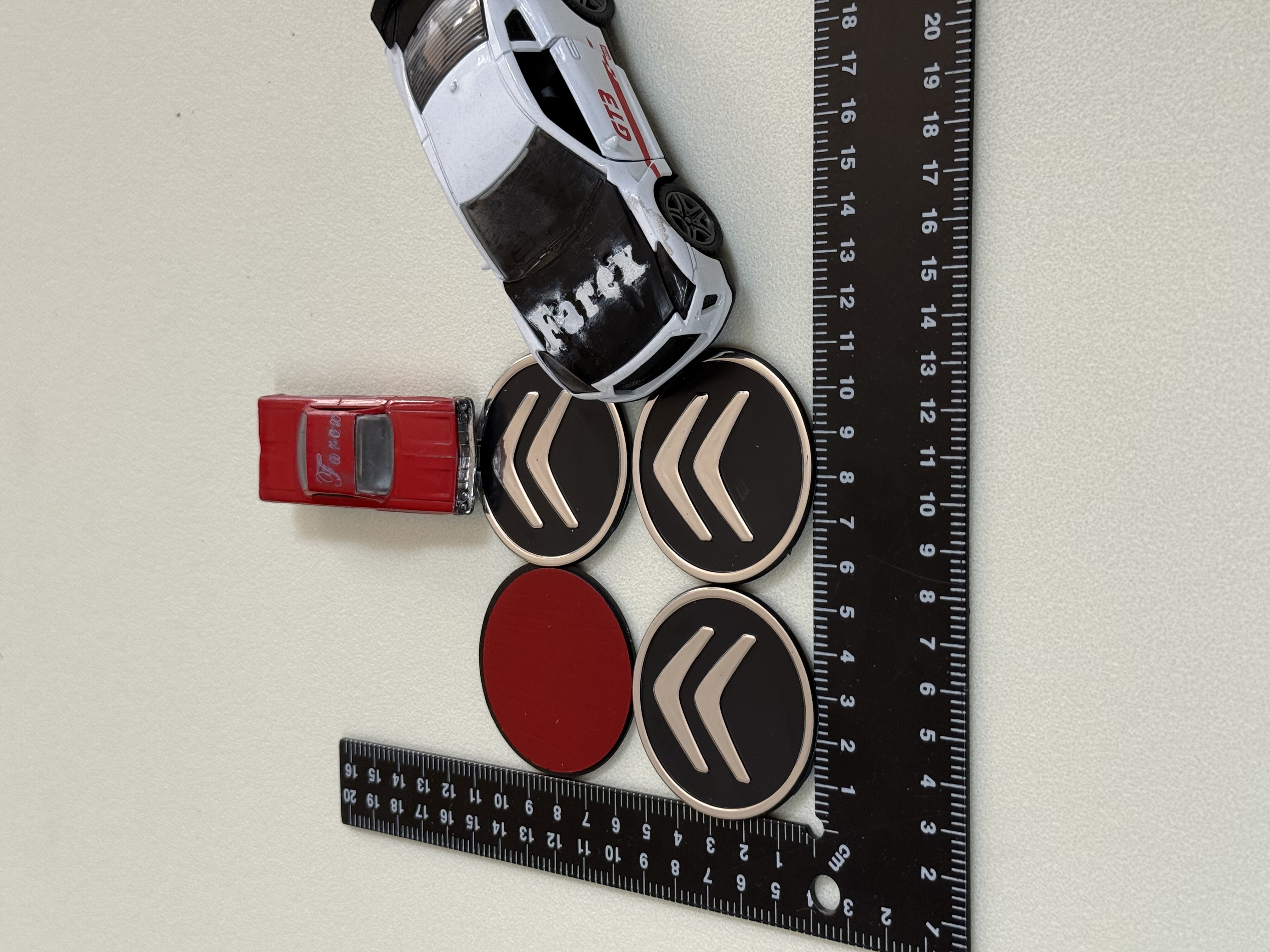 Citroen Piano Black Jant Arması Sticker Seti 4’lü 3M 3D ABS