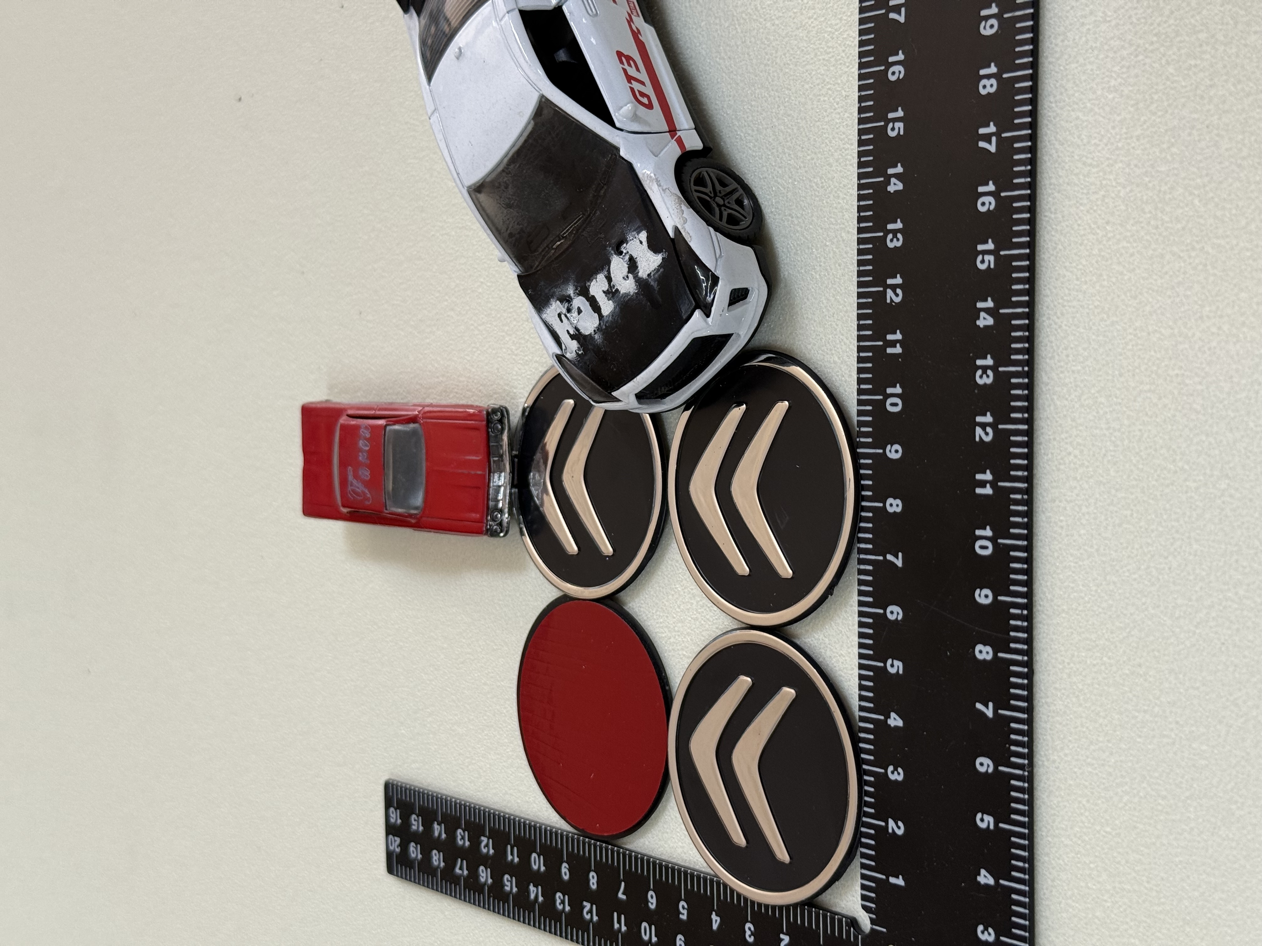 Citroen Piano Black Jant Arması Sticker Seti 4’lü 3M 3D ABS