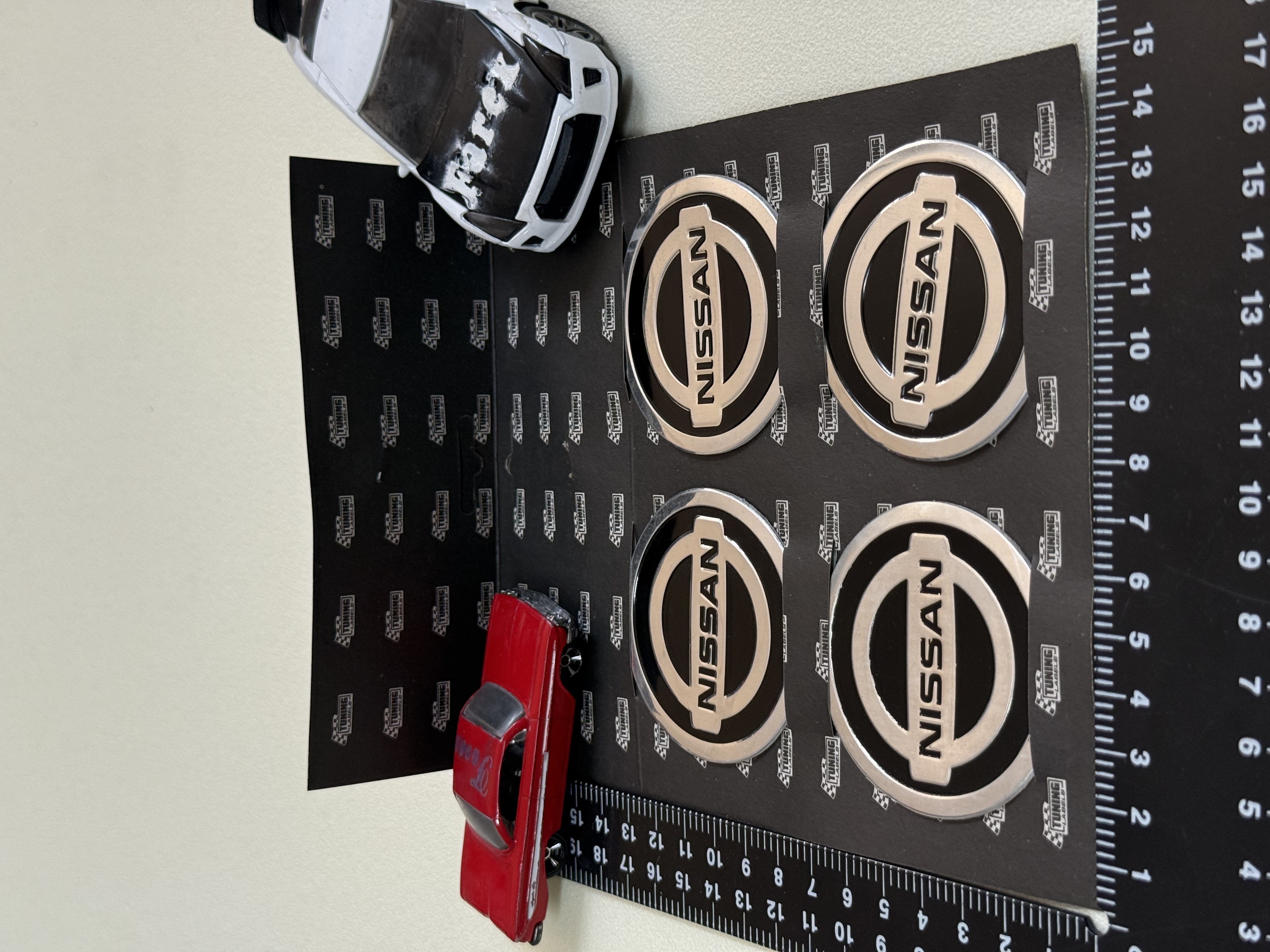 Nissan Piano Black Jant Arması Sticker Seti 4’lü 3M 3D ABS