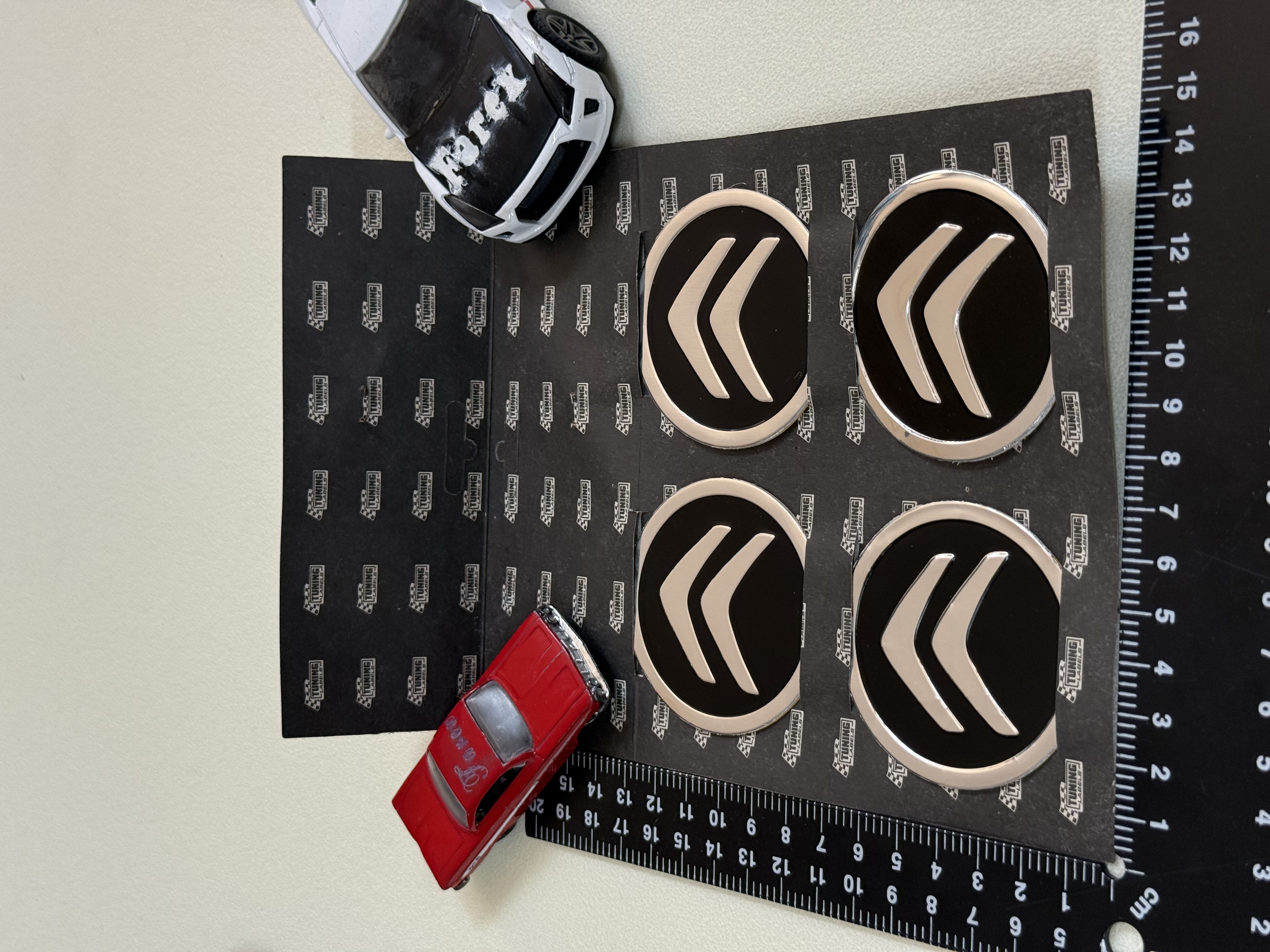 Citroen Piano Black Jant Arması Sticker Seti 4’lü 3M 3D ABS