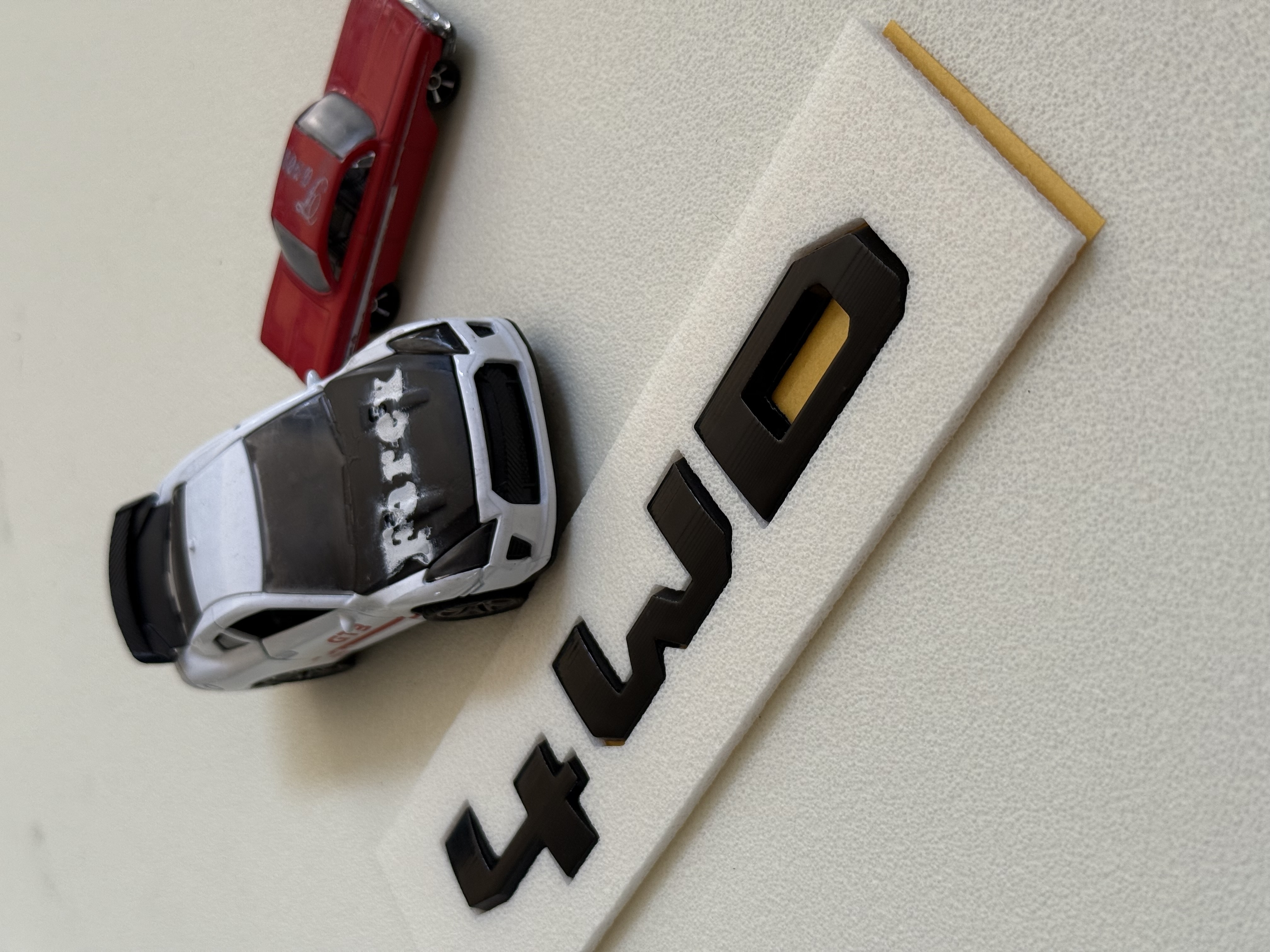 Ford Ranger Wildtrak 4WD Bagaj Yazısı Piano Black 3M 3D ABS