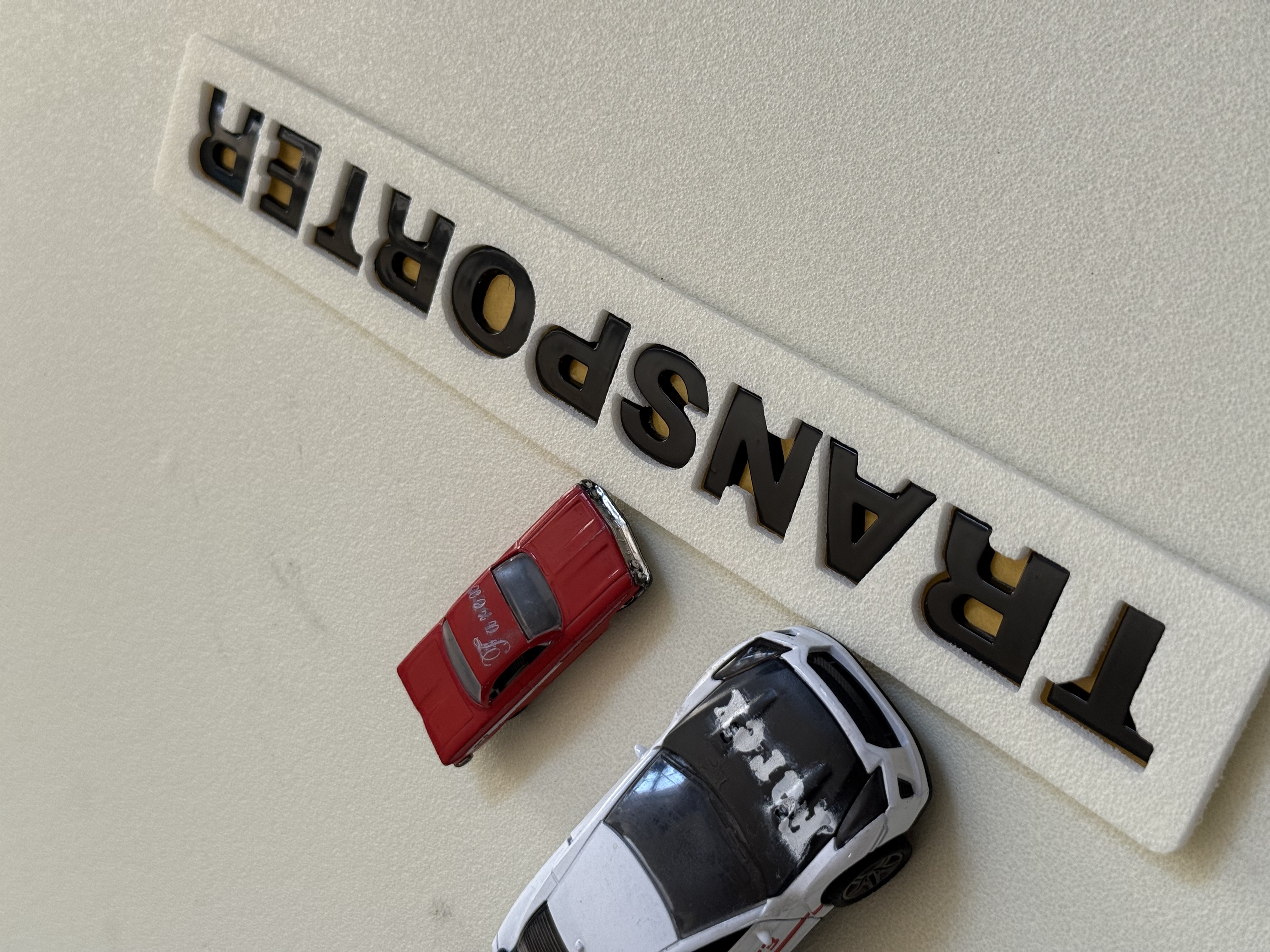 Volkswagen Transporter T4-T5 Piano Black Bagaj Yazısı 3M 3D ABS