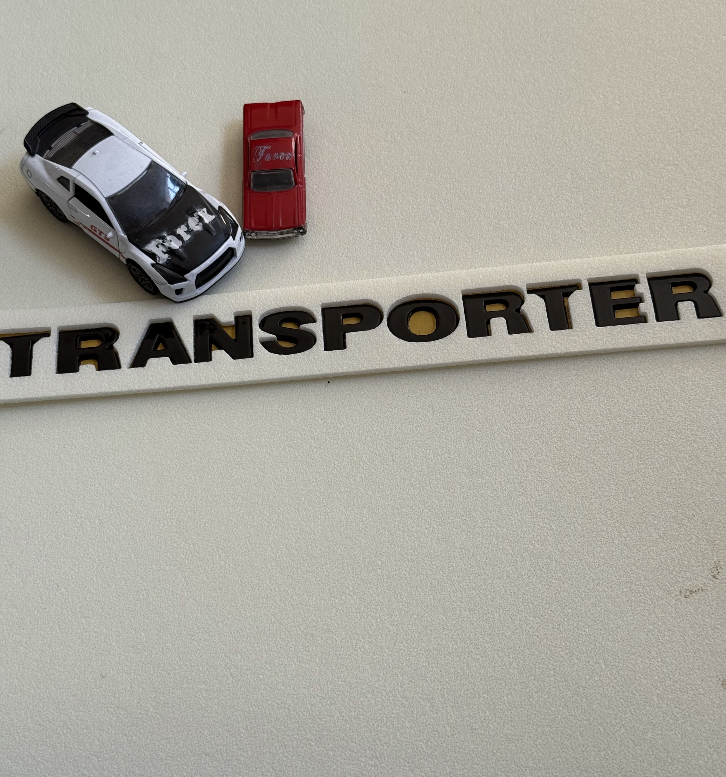Volkswagen Transporter T4-T5 Piano Black Bagaj Yazısı 3M 3D ABS