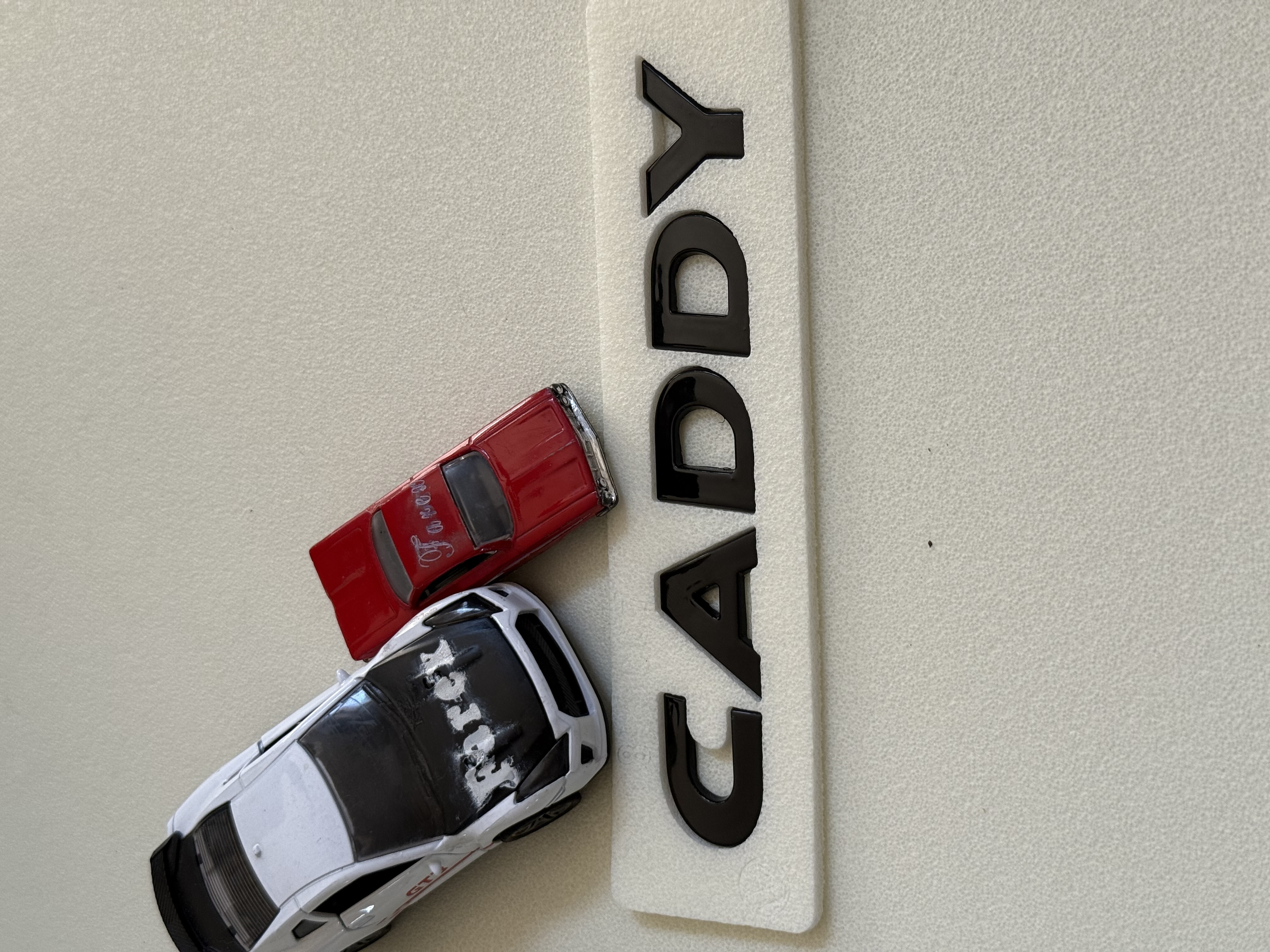 Volkswagen Caddy Piano Black Bagaj Yazısı 3M 3D ABS