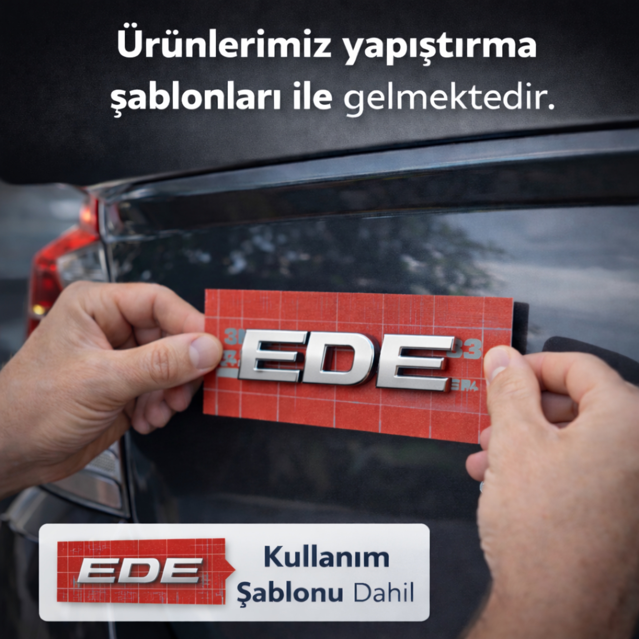 BYD DOLPHIN Krom Bagaj Yazısı Amblem ABS 3M Bantlı