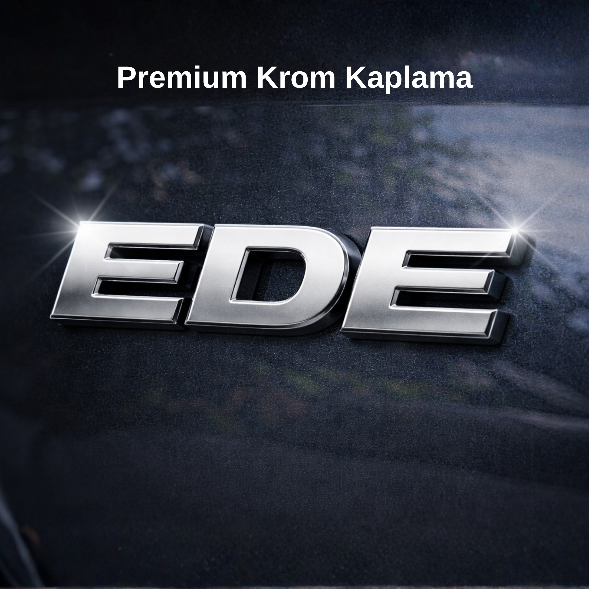 BYD DOLPHIN Krom Bagaj Yazısı Amblem ABS 3M Bantlı