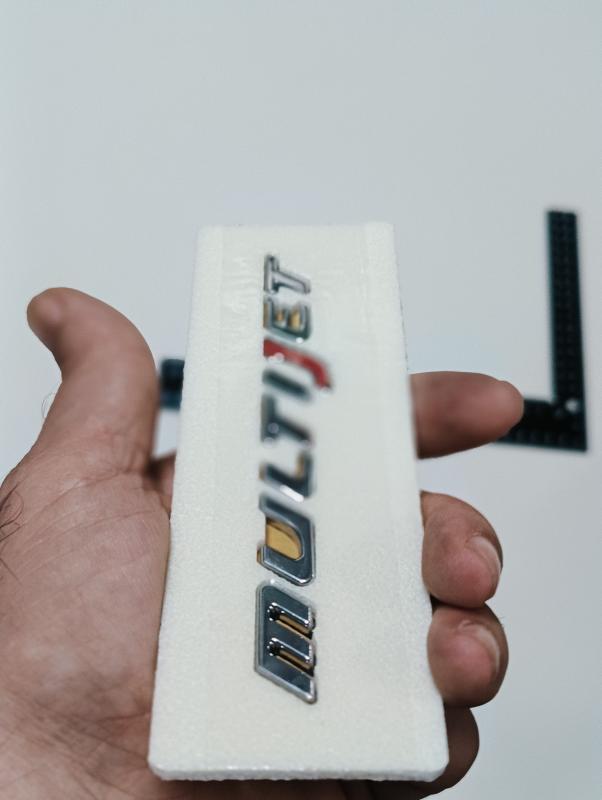 Multijet Krom ’’J Kırmızı’’ Bagaj Yazısı 3M 3D ABS